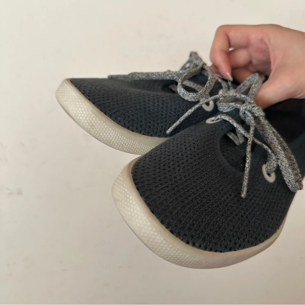 Allbirds Navy Knit Women's Tree Skippers Breathable Boat Shoe Sneakers Size 7 - Picture 4 of 7